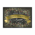 Chalkboard Banner Greeting Card - Gold Lined White Envelope